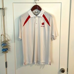 Champion Wisconsin Badgers Performance Polo - White/Red - L
